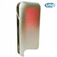 Портсигар с USB-зажигалкой (гладкий)