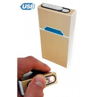 Портсигар Под пачку с USB зажигалкой Slim