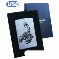 USB-зажигалка двухсторонняя скорпион №25